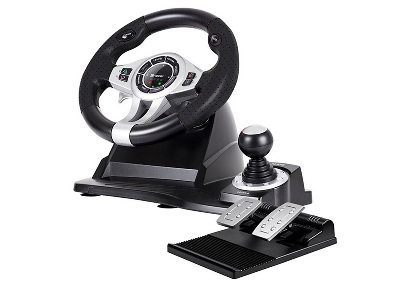 Tracer TRAJOY46524 Gaming-Lenkrad (Gaming Lenkrad mit Ganghebel und Pedalen) von Tracer