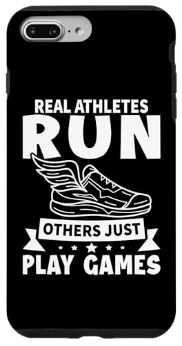 Echte Athleten laufen, andere spielen einfach Spiele Hülle für iPhone 7 Plus/8 Plus Echte Athleten laufen, andere spielen einfach Spiele Hülle für iPhone 7 Plus/8 Plus von Track And Field Sports Designs For Athletes