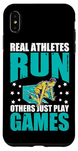 Echte Athleten laufen, andere spielen einfach Spiele Hülle für iPhone XS Max Echte Athleten laufen, andere spielen einfach Spiele Hülle für iPhone XS Max von Track And Field Sports Designs For Athletes