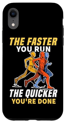 Je schneller Sie laufen, desto schneller sind Sie fertig zum Laufen Hülle für iPhone XR Je schneller Sie laufen, desto schneller sind Sie fertig zum Laufen Hülle für iPhone XR von Track And Field Sports Designs For Athletes