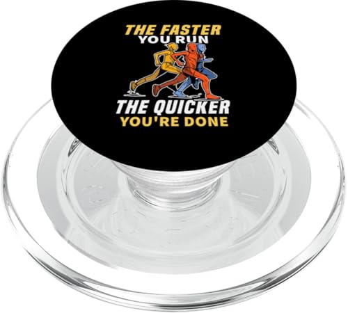 Je schneller Sie laufen, desto schneller sind Sie fertig zum Laufen PopSockets PopGrip für MagSafe Je schneller Sie laufen, desto schneller sind Sie fertig zum Laufen PopSockets PopGrip für MagSafe von Track And Field Sports Designs For Athletes