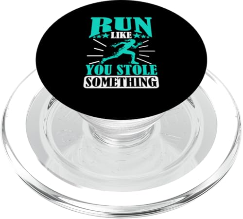Lauf, als hättest du etwas gestohlen PopSockets PopGrip für MagSafe Lauf, als hättest du etwas gestohlen PopSockets PopGrip für MagSafe von Track And Field Sports Designs For Athletes