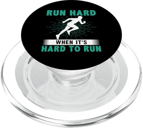 Laufen Sie hart, wenn es schwer ist, für einen Läufer zu laufen PopSockets PopGrip für MagSafe Laufen Sie hart, wenn es schwer ist, für einen Läufer zu laufen PopSockets PopGrip für MagSafe von Track And Field Sports Designs For Athletes