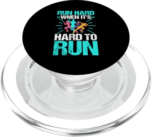 Laufen Sie hart, wenn es schwer zu laufen ist PopSockets PopGrip für MagSafe Laufen Sie hart, wenn es schwer zu laufen ist PopSockets PopGrip für MagSafe von Track And Field Sports Designs For Athletes