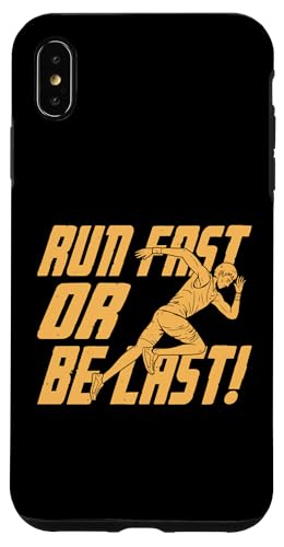 Laufen Sie schnell oder seien Sie letzt! Leichtathletik Hülle für iPhone XS Max Laufen Sie schnell oder seien Sie letzt! Leichtathletik Hülle für iPhone XS Max von Track And Field Sports Designs For Athletes