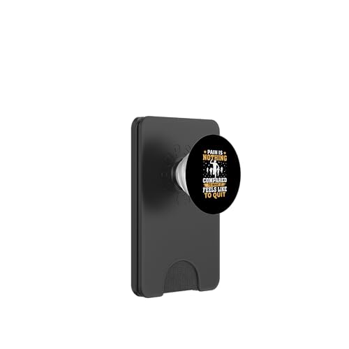 Schmerz ist nichts im Vergleich zu dem, wie es sich anfühlt, aufzuhören PopSockets PopWallet für MagSafe Schmerz ist nichts im Vergleich zu dem, wie es sich anfühlt, aufzuhören PopSockets PopWallet für MagSafe von Track And Field Sports Designs For Athletes