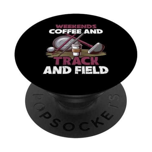 Leichtathletik-Mama PopSockets Klebender PopGrip von Track and Field Mom Gifts for Runners