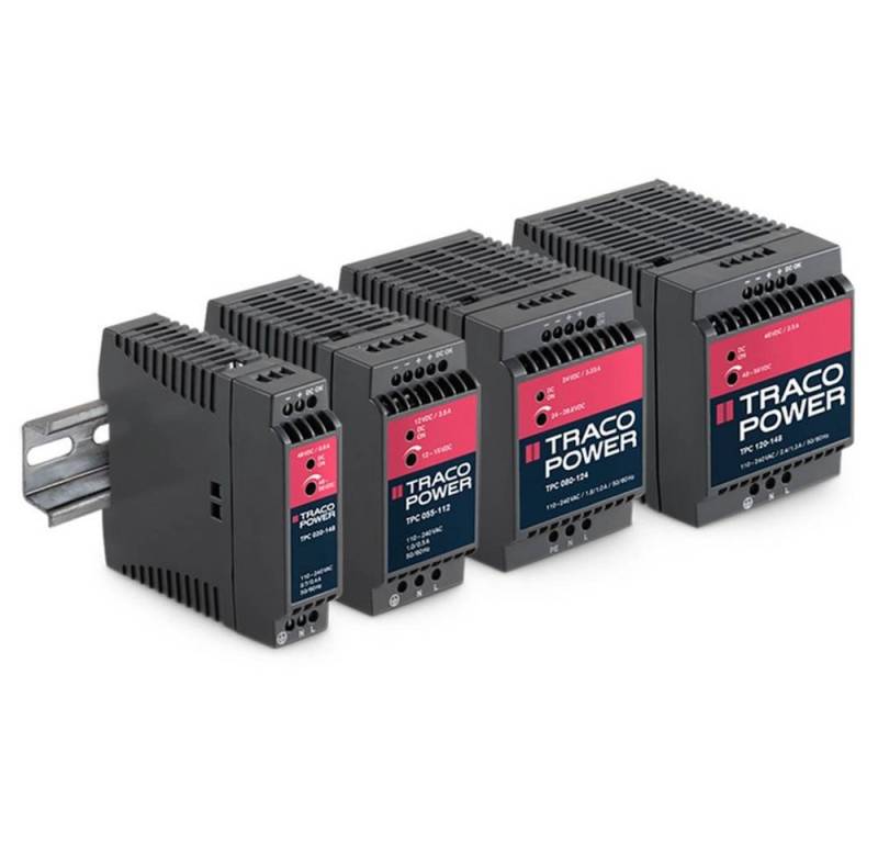 TracoPower AC/DC-Schaltnetzteil, DIN-Schiene, 96 W, 12 V/8.0 Hutschienen-Netzteil von TracoPower