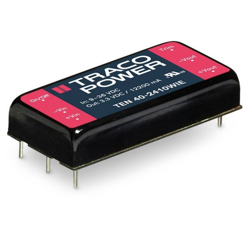 TracoPower Spannungswandler DC/DC-TEN 40WIE-Serie, DC/DC Wandler von TracoPower