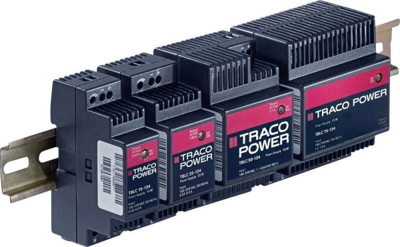 TracoPower TracoPower TBLC 75-124 Hutschienen-Netzteil (DIN-Rail) 3100 mA 75 W 28 AC/DC-Einbaunetzteil von Tracopower