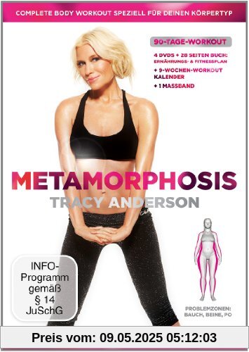 Tracy Anderson - Metamorphosis, Körpertyp: Omnizentrisch, Problemzonen: Bauch, Beine & Po [4 DVDs] von Tracy Anderson