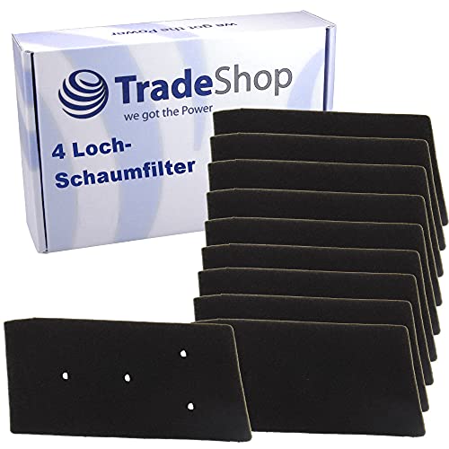 10x Schaumfilter/Trocknerfilter/Staubfilter für Bauknecht Eco Star 7 TK Care E71 B TK Ecopro 8 TK Super Eco 7 ersetzt 481010716911 8015250474909 von Trade-Shop