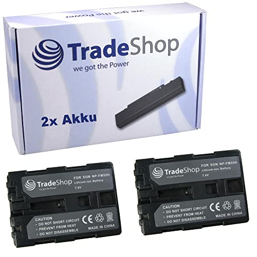 2X Kamera Li-Ion Akku 2000mAh kompatibel mit Sony CCD-TRV208E DSLR-A100 DCR-TV480 DSR-PDX10 DSR-PDX10P HVL-IRM HVL-ML20M CCD-TR108 CCD-TR208 2X Kamera Li-Ion Akku 2000mAh kompatibel mit Sony CCD-TRV208E DSLR-A100 DCR-TV480 DSR-PDX10 DSR-PDX10P HVL-IRM HVL-ML20M CCD-TR108 CCD-TR208 von Trade-Shop