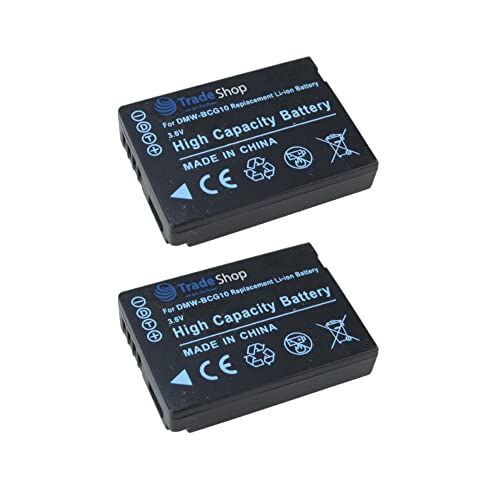 2X Trade-Shop Kamera Li-Ion Akku 1200mAh kompatibel mit Panasonic Lumix DMC TZ6 TZ7 TZ8 TZ10 TZ65 ZS1 ZS3 ZR1 ZX1 ZX3 DMC-TZ-8 DMC-TZ-10 DMC-TZ-65 DMC-ZS-1 DMC-ZX-1 DMC-ZX-3 2X Trade-Shop Kamera Li-Ion Akku 1200mAh kompatibel mit Panasonic Lumix DMC TZ6 TZ7 TZ8 TZ10 TZ65 ZS1 ZS3 ZR1 ZX1 ZX3 DMC-TZ-8 DMC-TZ-10 DMC-TZ-65 DMC-ZS-1 DMC-ZX-1 DMC-ZX-3 von Trade-Shop