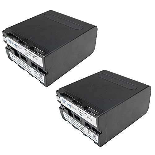 2X Trade-Shop Li-Ion Akku 10400mAh für APUTURE Amaran AL 528 160 H198 V-Screen V-1 V-2 VS-3 H160 HR672 Sound Devices SD 702T 744T Quenox CN160 von Trade-Shop