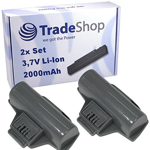2X Trade-Shop Li-Ion Akku 3,7V / 2000mAh kompatibel mit Kärcher WV 55, WVP 10 ersetzt 4.633-083.0, 2.633-116.0, 1.633-440.0, 1.633-443.0, 1.633-447.0 2X Trade-Shop Li-Ion Akku 3,7V / 2000mAh kompatibel mit Kärcher WV 55, WVP 10 ersetzt 4.633-083.0, 2.633-116.0, 1.633-440.0, 1.633-443.0, 1.633-447.0 von Trade-Shop