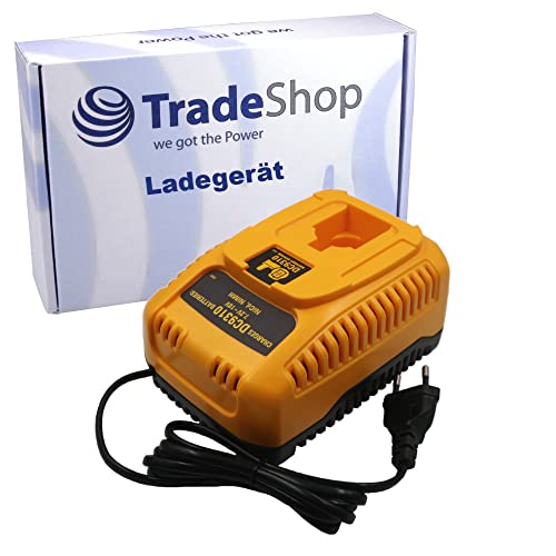 Akku Ladegerät 7,2V-18V Ladestation Schnellladegerät Ni-MH Ni-Cd für Dewalt DE9038 DE9091 DE9092 DE9094 DE9502 DW9091 DW9094 152250-27 DE9074 397745-01 DE9075 DE9501 DW9071 DW9072 DE9036 DE9061 DE9062 DW9062 von Trade-Shop