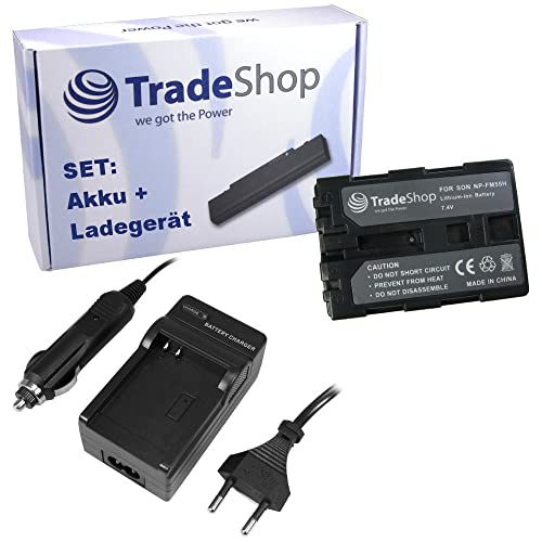 Angebot IM Set: Kamera Li-Ion Akku 2000mAh + Akku Ladegerät mit Kfz Adapter für Sony DCR-PC105K DCR-PC110E DCR-PC115E DCR-PC120E DCR-PC300K DCR-PC330E DCR-TRV10 DCR-TRV11 DCR-TRV140 DCR-TRV17 von Trade-Shop