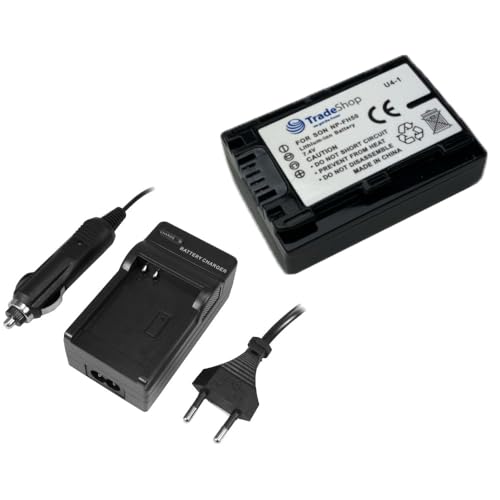 Angebot IM Set: Kamera Li-Ion Akku 950mAh + Akku Ladegerät mit Kfz Adapter für Sony HXR-MC-1P Alpha A-290 A-390 A-230 A-330 A-380 ersetzt FP30 FP50 FP51 FP60 FP61 FP70/ FP71 FP90 FP91 FH30 FH40 von Trade-Shop