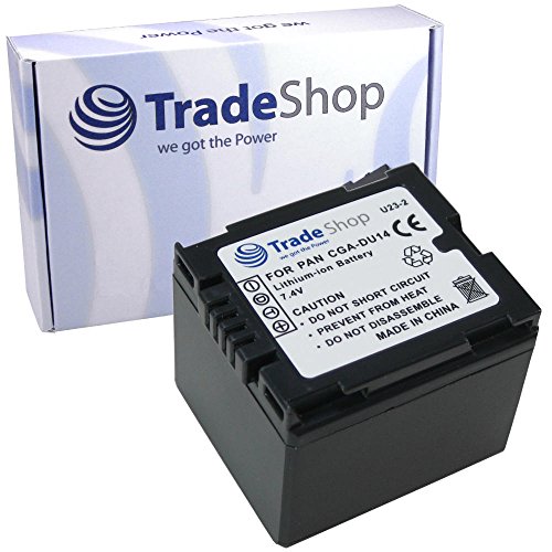 Hochleistungs Kamera Li-Ion Akku ersetzt Panasonic CGA-DU14A/1B CGA-DU21 CGA-DU21A/1B VW-VBD140 VW-VBD210 CGR-DU06 CGR-DU-06 CGADU06 CGA-DU-07 CGA-DU-07A/1B CGA-DU-12 CGA-DU-12A/1B CGA-DU-14 von Trade-Shop