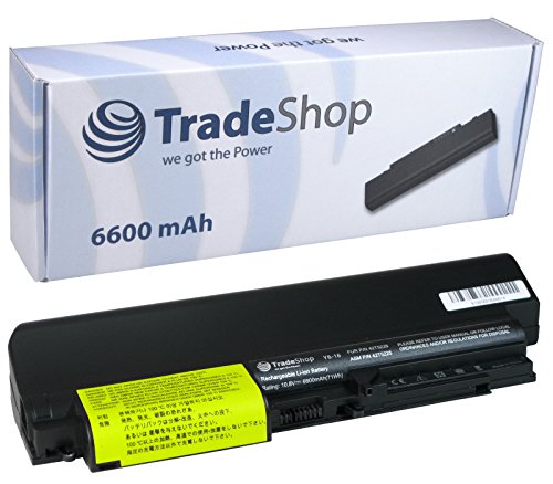 Hochleistungs Laptop Notebook AKKU 6600mAh ersetzt IBM 41-U-3198 42-T-5229 42-T-5230 42-T-5262 42-T-5263 41U3197 41U3198 42T5229 für IBM Lenovo ThinkPad 14.1" Zoll widescreen R61 R61i T61 R400 von Trade-Shop