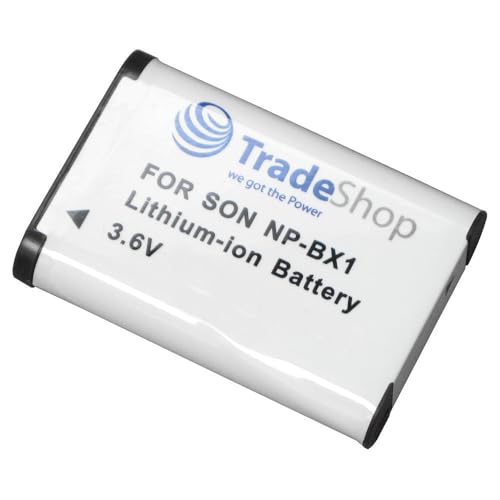 Trade-Shop Li-Ion Akku 1300mAh ersetzt Akkutyp NP-BX1 NPBX1 für Sony Cybershot DSC-RX1 DSC-HX300 DSC-WX300 Camcorder HDR-AS15 von Trade-Shop
