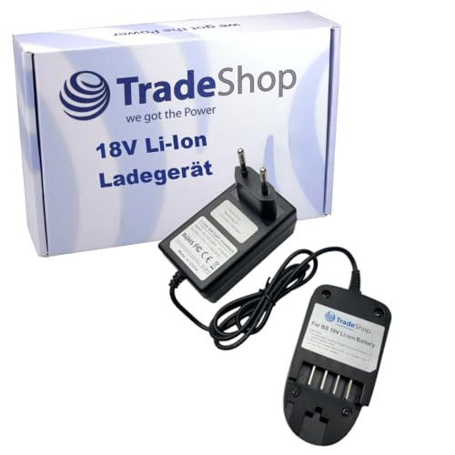 Trade-Shop 18V Li-Ion Akku Ladegerät kompatibel mit Bosch PSR 18 Li-2, PSR 18 Li-2H, PSB 18 Li-2, PSB 18 Li-2H, PST 18 Li, PSA 18 Li, PKS 18 Li Trade-Shop 18V Li-Ion Akku Ladegerät kompatibel mit Bosch PSR 18 Li-2, PSR 18 Li-2H, PSB 18 Li-2, PSB 18 Li-2H, PST 18 Li, PSA 18 Li, PKS 18 Li von Trade-Shop