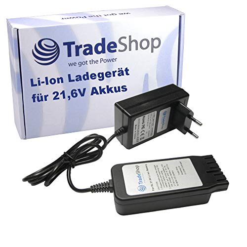 Trade-Shop 21,6V Li-Ion Ladegerät kompatibel mit Hilti B22/3.0, B22/5.2, B22/8.0, 426176, 2018498, 2136393, 2136395, 2183185, BX 3-BTG 02, SSH 6-A22 Trade-Shop 21,6V Li-Ion Ladegerät kompatibel mit Hilti B22/3.0, B22/5.2, B22/8.0, 426176, 2018498, 2136393, 2136395, 2183185, BX 3-BTG 02, SSH 6-A22 von Trade-Shop