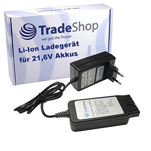 Trade-Shop 21,6V Li-Ion Ladegerät kompatibel mit Hilti B22/3.0, B22/5.2, B22/8.0, 426176, 2018498, 2136393, 2136395, 2183185, BX 3-BTG 02, SSH 6-A22 von Trade-Shop