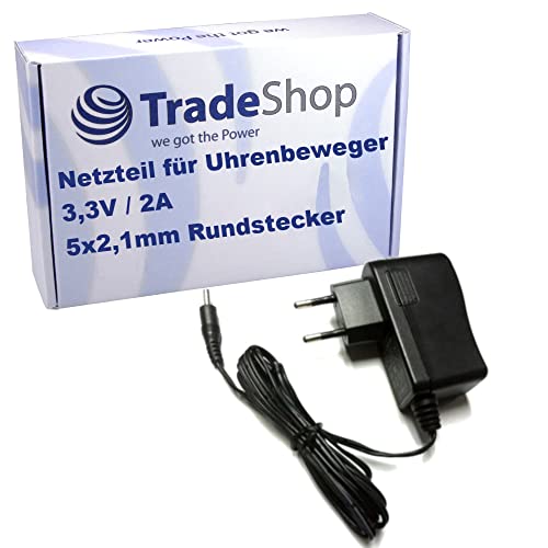 Trade-Shop 3,3V 2A Netzteil/Ladegerät/Adapter kompatibel mit Beko Boxy Serie, Boxy Fancy Brick, Boxy Piano Silk Serie, Cool Carbon Expert 3 von Trade-Shop