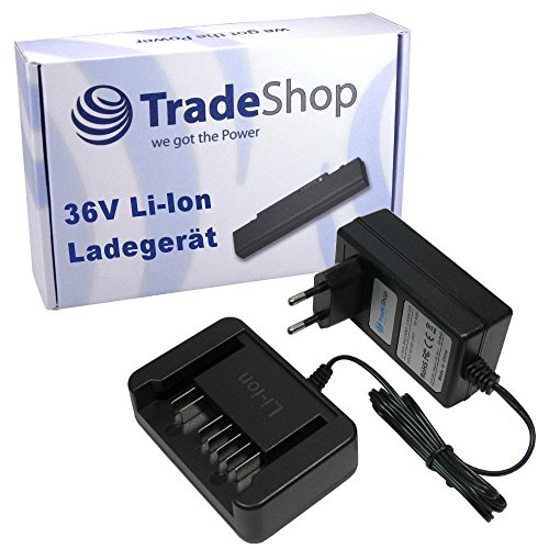 Trade-Shop 36V Li-Ion Akku Ladegerät Ladestation kompatibel mit Hitachi DH36DBDL, DH36DBML, DH36DBQL, ML 36DAL, ML 36DL, ML36DAL, ML36DL, RB 36DL Trade-Shop 36V Li-Ion Akku Ladegerät Ladestation kompatibel mit Hitachi DH36DBDL, DH36DBML, DH36DBQL, ML 36DAL, ML 36DL, ML36DAL, ML36DL, RB 36DL von Trade-Shop
