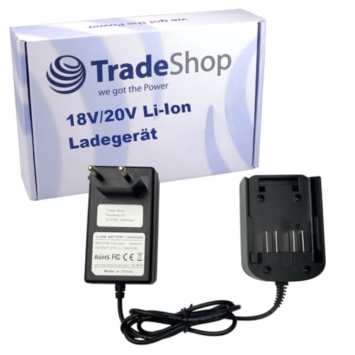 Trade-Shop Akku Ladegerät 21V 1,5A inklusive Netzteil für 18V / 20V Li-Ion Akkus kompatibel mit Worx WA3401, WA3593, WA3595, WA3596, WA3016, WA3027 Trade-Shop Akku Ladegerät 21V 1,5A inklusive Netzteil für 18V / 20V Li-Ion Akkus kompatibel mit Worx WA3401, WA3593, WA3595, WA3596, WA3016, WA3027 von Trade-Shop