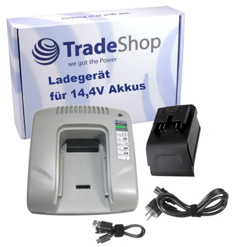 Trade-Shop Akku Ladegerät Ladestation 14,4V Li-Ion mit USB kompatibel mit Ryobi BBL-140 BDM-1410 BDM-143 BFL-140 BHC1400 BID-140 BID-1407 BID-1410 Trade-Shop Akku Ladegerät Ladestation 14,4V Li-Ion mit USB kompatibel mit Ryobi BBL-140 BDM-1410 BDM-143 BFL-140 BHC1400 BID-140 BID-1407 BID-1410 von Trade-Shop