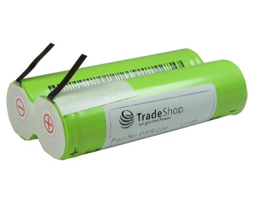 Trade-Shop Hochleistungs Li-Ion Akku 7,2V/7,4V / 2200mAh für Bosch Prio Schleifmaschine Multischleifer, Bosch PSR200 PSR-200 7.2 LI Akkuschrauber ersetzt Bosch BST200 BST-200 von Trade-Shop