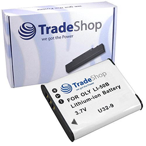 Trade-Shop Kamera Li-Ion Akku 1000mAh 3,7V kompatibel mit Olympus DS-2600 DS-9500 Diktiergerät, Pentax Optio WG-2 WG-2 GPS, Ricoh HZ15 von Trade-Shop