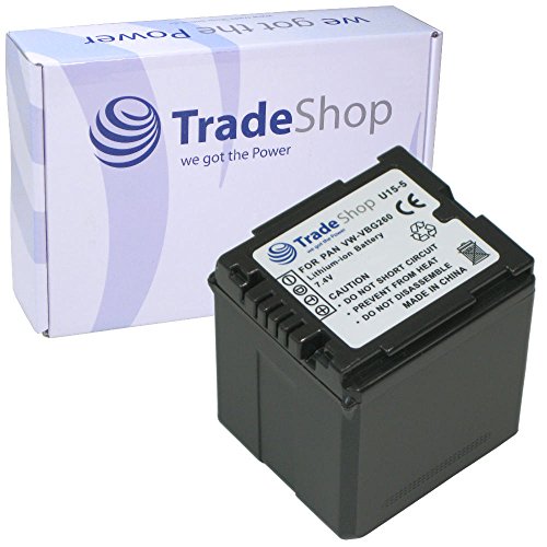 Trade-Shop Kamera Li-Ion Akku 2800mAh Ersatz fürr Panasonic VW VBG070/E-K VBG130/E-K VBG260/E-K VBG-070/E-K VBG-130/E-K VBG-260/E-K von Trade-Shop