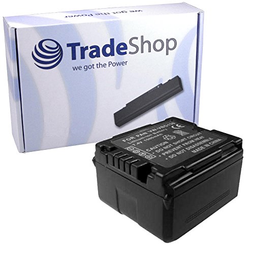 Trade-Shop Kamera Li-Ion Akku kompatibel mit Panasonic HDC DX1 DX3 DX1EG-S SD3 SD5 SD7 SD9 SD10 SD20 SD100 SD200 SD300 SD600 SD707 HS9 HS20 HS100 HS200 von Trade-Shop