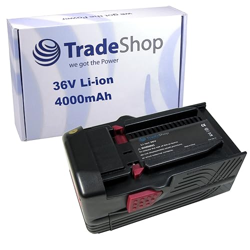 Trade-Shop Li-Ion Akku, 36V / 4000mAh kompatibel mit Hilti TE6A TE-6A TE-6A TE7A TE-7A TE-7-A Bohrhammer Schlagbohrmaschine Akkuschrauber Bohrmaschine von Trade-Shop