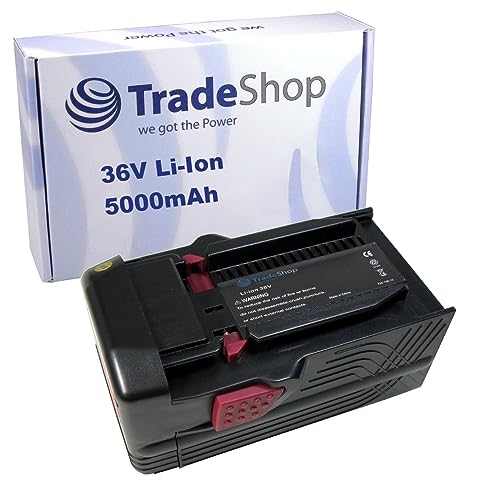 Trade-Shop Li-Ion Akku, 36V / 5000mAh für Hilti TE6A TE-6A TE7A TE-7A Bohrhammer Schlagbohrmaschine Akkuschrauber Bohrmaschine ersetzt B36 B36V von Trade-Shop