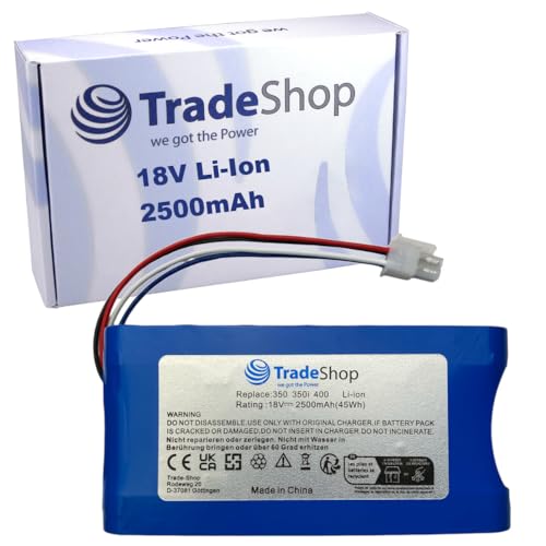 Trade-Shop Li-Ion Akku 18V / 2500mAh kompatibel mit Yard Force Amiro 400, 400i, 350, 350i ersetzt 1920726 / Rasenmäher Mähroboter Zubehör von Trade-Shop