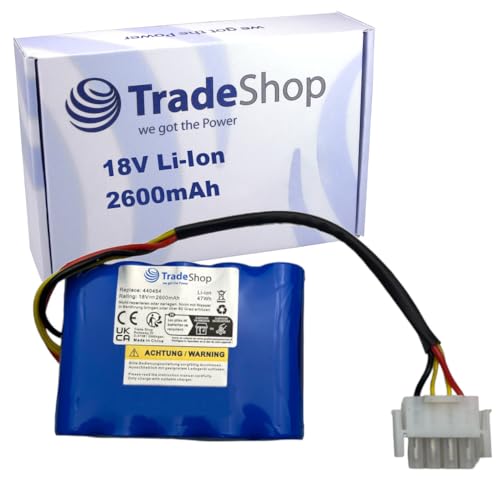 Trade-Shop Li-Ion Akku 18V 2,6Ah kompatibel mit AL-KO Solo Robolinho 700 1000 1100 700E, kompatibel mit Kärcher RLM4, kompatibel mit Efco Sirius 700 von Trade-Shop