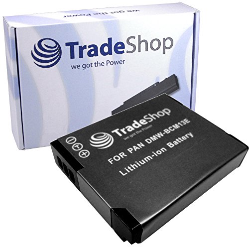 Trade-Shop Li-Ion Akku 3,6V/3,7V kompatibel mit Panasonic Lumix DMWBCM13 BCM-13 DMW-BCM13E BCM-13E DMWBCM13PP BCM-13PP von Trade-Shop