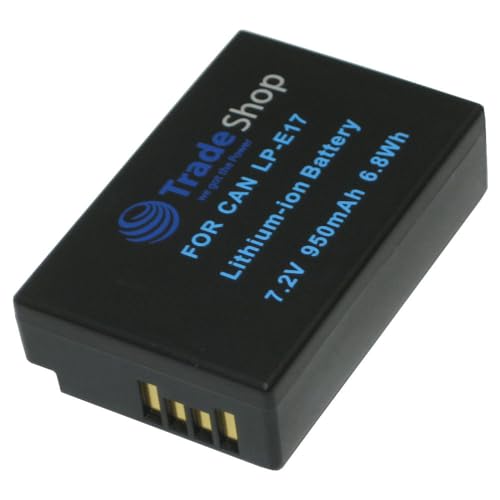 Trade-Shop Li-Ion Akku 950mAh Ersatz Batterie ersetzt Canon LP-E17 passend für Canon EOS 200D 750D 760D 77D 8000D 800D Trade-Shop Li-Ion Akku 950mAh Ersatz Batterie ersetzt Canon LP-E17 passend für Canon EOS 200D 750D 760D 77D 8000D 800D von Trade-Shop