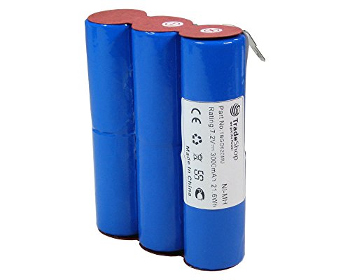 Trade-Shop NI-MH Premium Akku kompatibel mit Gardena Wolf Bosch Accu6 2510-00.631.00, kompatibel mit Gardena Strauchschere, Grasschere ST 6/7,2V / 3000mAh Trade-Shop NI-MH Premium Akku kompatibel mit Gardena Wolf Bosch Accu6 2510-00.631.00, kompatibel mit Gardena Strauchschere, Grasschere ST 6/7,2V / 3000mAh von Trade-Shop