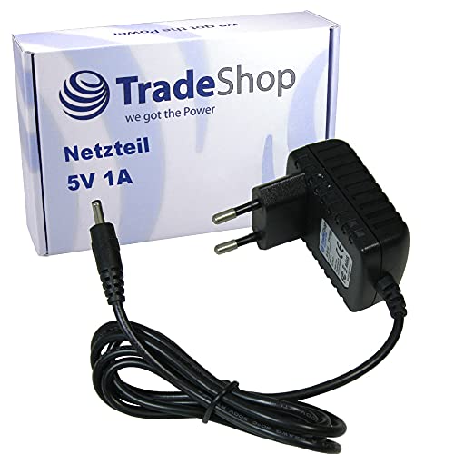 Trade-Shop Netzteil Ladegerät Ladekabel 5V 1A / 3,5x1,35x10mm Stecker für Nokia 1100 1101 1110 1110i 1112 2100 2300 2310 2600 2650 2652 3100 3120 3200 von Trade-Shop