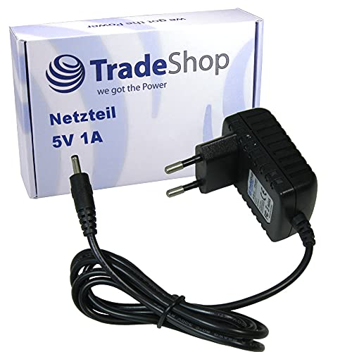 Trade-Shop Netzteil Ladegerät Ladekabel 5V 1A / 3,5x1,35x10mm Stecker für Nokia 5140 5140i 5210 5510 6020 6021 6030 6100 6110 6130 6150 6170 6210 6230 von Trade-Shop