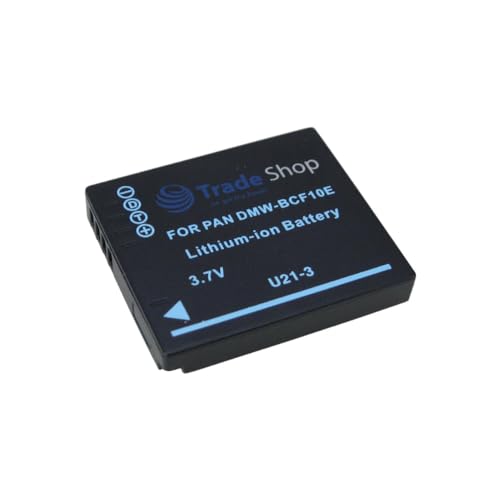 Trade-Shop Premium Kamera Li-Ion Akku 1200mAh ersetzt CGA-S/106C DMW-BCF-10 DMW-BCF-10E CGAS/106C kompatibel mit Panasonic Lumix DMC FS10 FS12 FS15 FS25 FP1 FX60 Trade-Shop Premium Kamera Li-Ion Akku 1200mAh ersetzt CGA-S/106C DMW-BCF-10 DMW-BCF-10E CGAS/106C kompatibel mit Panasonic Lumix DMC FS10 FS12 FS15 FS25 FP1 FX60 von Trade-Shop