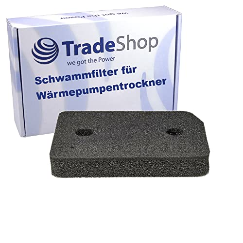 Trade-Shop Schwammfilter/Schaumfilter/Filtermatte kompatibel mit Miele TCF650WP TWF640WP TSF643WP TWF660WP TSF663WP TCD440WP TCD450WP TWD440WP von Trade-Shop