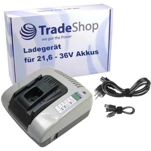 Trade-Shop Universal NI-MH NI-Cd Li-Ion Akku-Ladegerät 21,6V-36V Ladestation kompatibel mit Hilti SIW22T-A TE2-A22 TE30-A36 TE4-A22 TE6-ALi TE6-A36 Trade-Shop Universal NI-MH NI-Cd Li-Ion Akku-Ladegerät 21,6V-36V Ladestation kompatibel mit Hilti SIW22T-A TE2-A22 TE30-A36 TE4-A22 TE6-ALi TE6-A36 von Trade-Shop