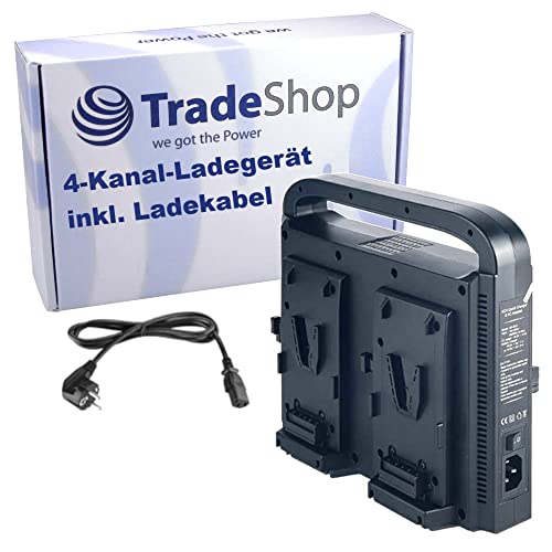Trade-Shop V-Mount Li-Ion Akku 4-Kanal-Ladegerät inkl. Netzkabel für IDX Endura-10S 7S HL9S JL-2Plus 10 HL9 Elite VL-Plus/Camcorder Kamera Akku Trade-Shop V-Mount Li-Ion Akku 4-Kanal-Ladegerät inkl. Netzkabel für IDX Endura-10S 7S HL9S JL-2Plus 10 HL9 Elite VL-Plus/Camcorder Kamera Akku von Trade-Shop